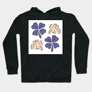 Very Peri Purple Clover Shamrock Hoodie